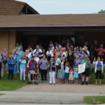 Church members group photo.