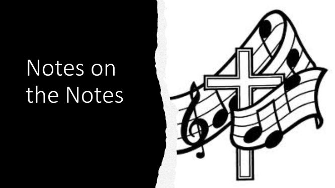 Notes on the Notes
